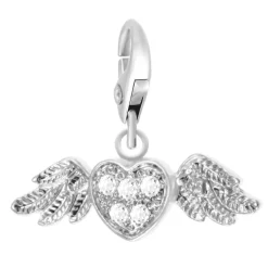 So Charm Bijoux Charms<Charms Et Perles So Charm - CH0166-ARGENT - Charm Coeur Ailé