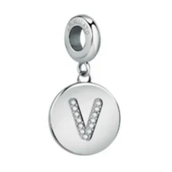 Morellato Charms<Charms et perles Lettre V SCZ1171 en Acier Argenté