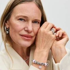 Pandora Charms<Charms Rose Femme Moments