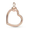 Pandora Charms<Charms Pendant Cœur Moments - Métal Doré à l'or Rose fin 585/1000