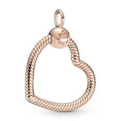 Pandora Charms<Charms Pendant Cœur Moments - Métal Doré à l'or Rose fin 585/1000