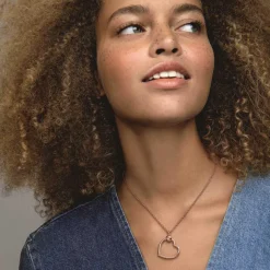 Pandora Charms<Charms Pendant Cœur Moments - Métal Doré à l'or Rose fin 585/1000