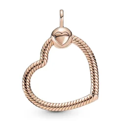 Pandora Charms<Charms Pendant Cœur Moments - Métal Doré à l'or Rose fin 585/1000