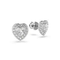 Swarovski Boucles D'Oreilles<Clous d'oreilles Ariana Grande x , Tailles variées, Cœur, Blanches, Métal rhodié