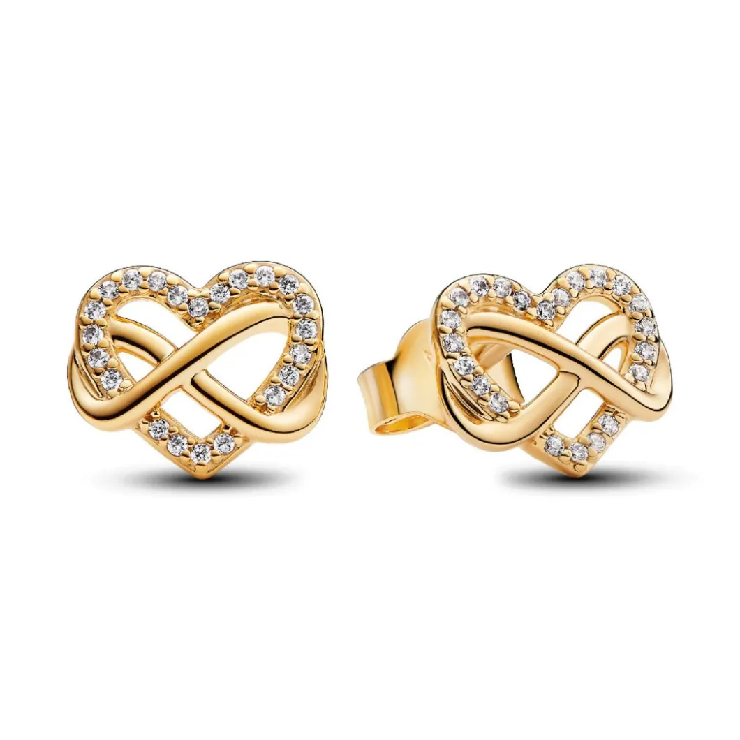Pandora Boucles D'Oreilles<Clous d’Oreilles Cœur de l’Infini Scintillant