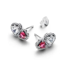 Pandora Boucles D'Oreilles<Clous d'Oreilles Cœurs Halo
