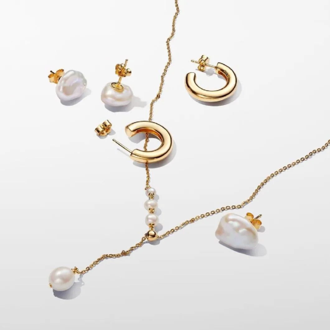 Pandora Boucles D'Oreilles<Clous d’Oreilles Perle de Culture Baroque