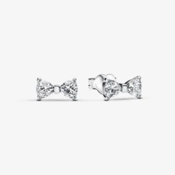 Pandora Boucles D'Oreilles<Clous d’Oreilles Petit Nœud Scintillant