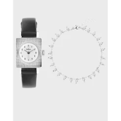 Kelton Montre Cuir<Coffret x Nilaï Paris - Montre Lady 50's argent / Bracelet Gypsy argent