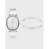 Kelton Montre Cuir<Coffret x Nilaï Paris - Montre Colorama argent / Jonc Eternity argent