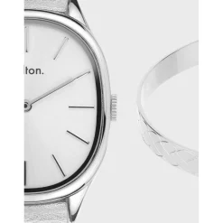 Kelton Montre Cuir<Coffret x Nilaï Paris - Montre Colorama argent / Jonc Eternity argent