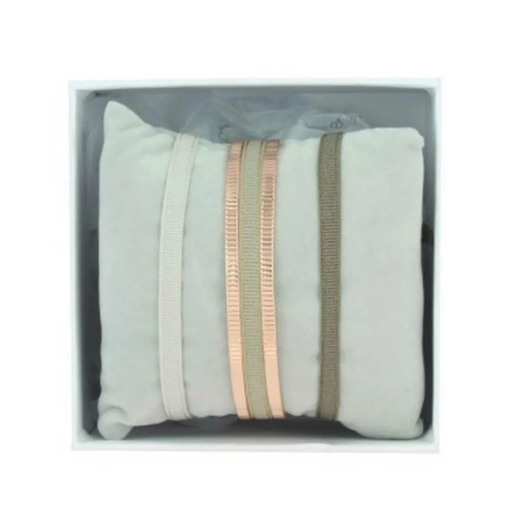 Les Interchangeables Coffret<Coffret A55238 - JONC RUBAN STRIE.JM Beige Doré Rose