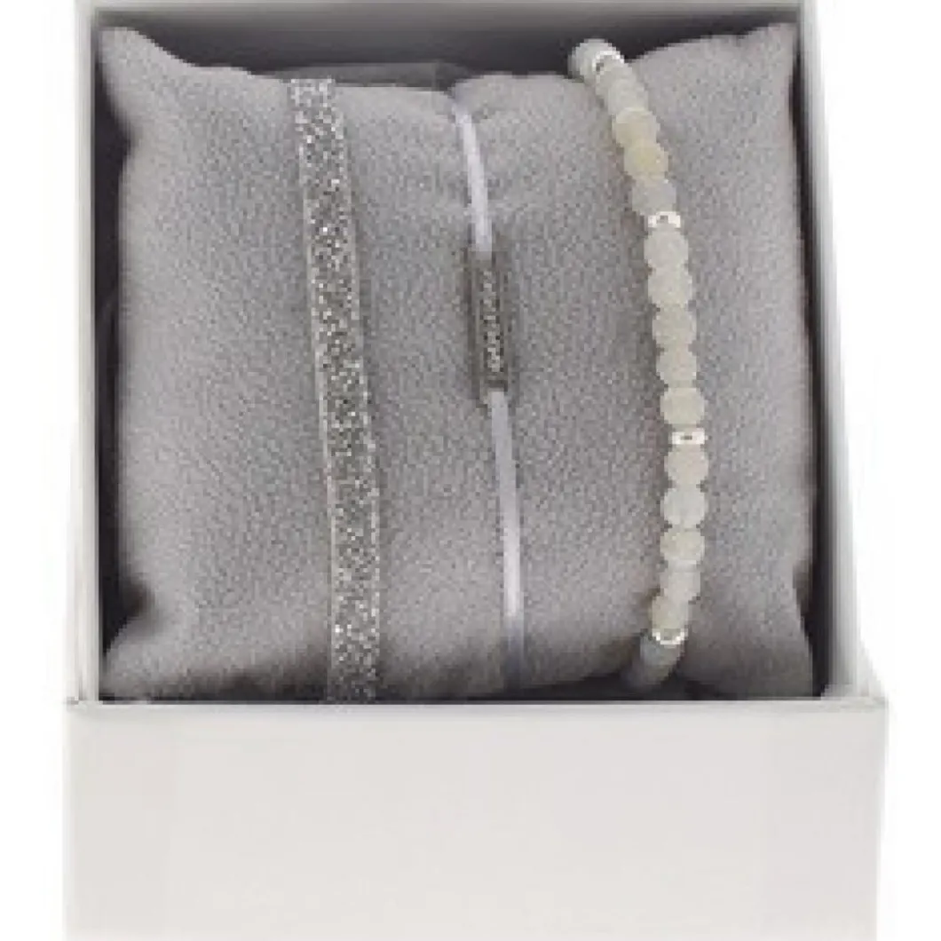 Les Interchangeables Coffret<Coffret A48539 - Strass Box Mini Plaque Ligne Ornements Palladium / Cristal