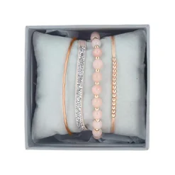 Les Interchangeables Coffret<Coffret A54376 - Strass Box Jonc Fil Rose Or Rose