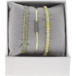 Les Interchangeables Coffret<Coffret A48540 - Strass Box Mini Plaque Ligne Ornements Palladium / Cristal