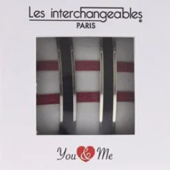 Les Interchangeables Coffret<Coffret A47681 - Jonc Et Ruban You And Me Ornements Palladium / Cristal