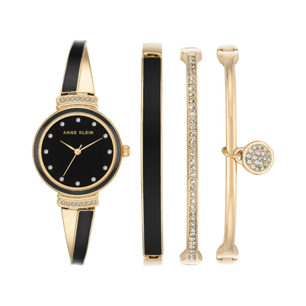 Anne Klein Montre Acier<Coffret Montre Femme AK-2716BKST