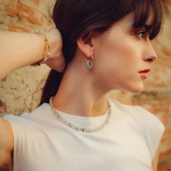 Sloya Collier Et Pendentif<Collier Blima en pierres Labradorite