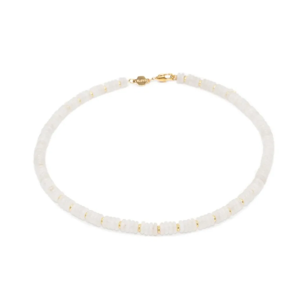 Sloya Collier Et Pendentif<Collier Blima en pierres Jade blanche