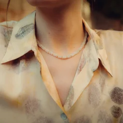 Sloya Collier Et Pendentif<Collier Blima en pierres Jade blanche