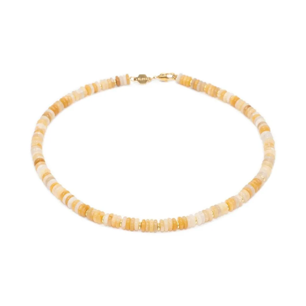Sloya Collier Et Pendentif<Collier Blima en pierres Jade jaune