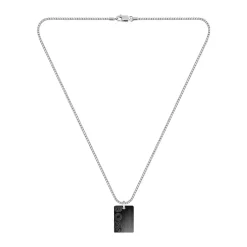 Boss Bijoux Collier Et Pendentif<Collier Boss Homme en Acier Argent