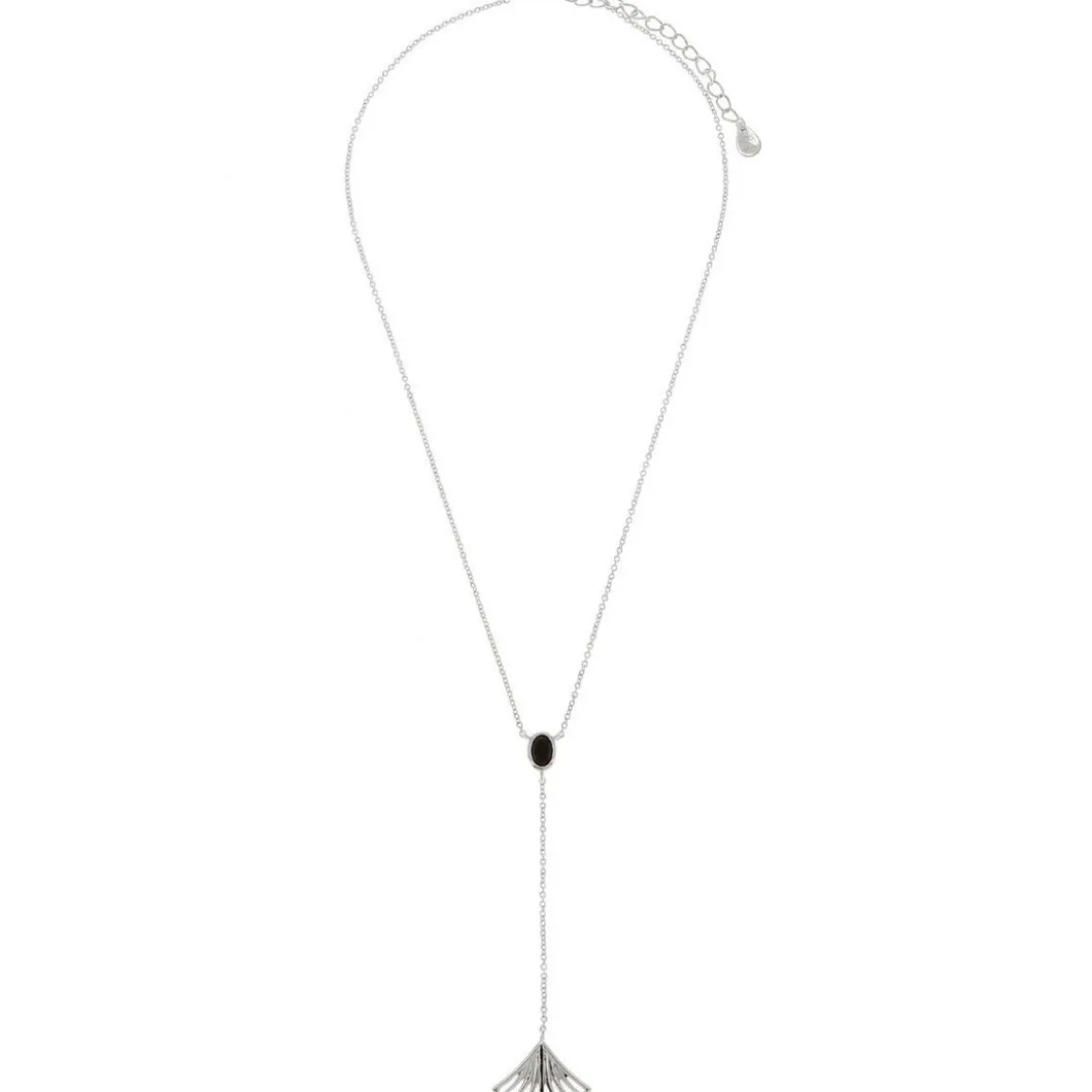 Kosma Paris Collier Et Pendentif<Collier et pendentif Kosma Arielle BNS08197- - Métal é & Onyx Noir Femme Argent