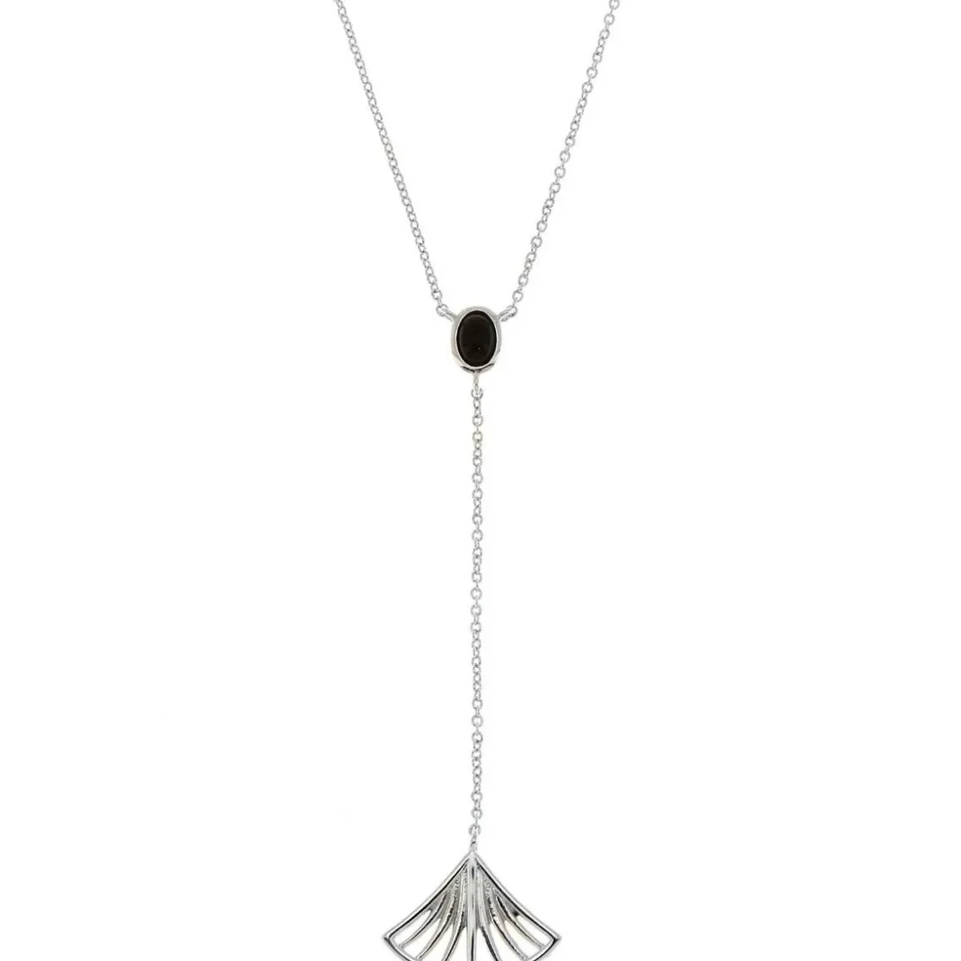 Kosma Paris Collier Et Pendentif<Collier et pendentif Kosma Arielle BNS08197- - Métal é & Onyx Noir Femme Argent