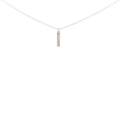 Les Interchangeables Collier Et Pendentif<Collier et pendentif A54272 - Barette Strassée PM Or Rose Cristal