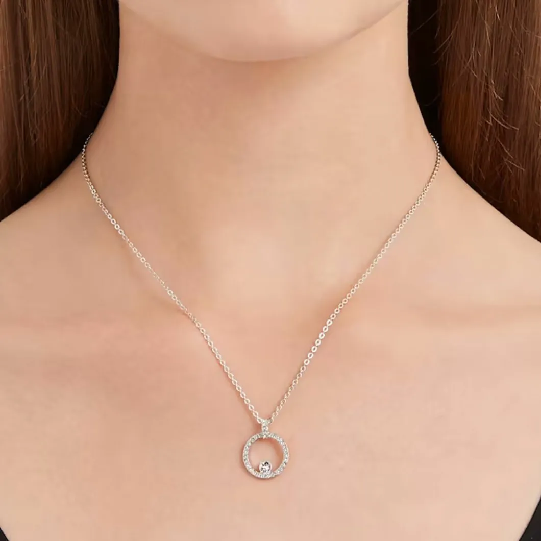 Swarovski Collier Et Pendentif<Collier et pendentif 5198686 - Collier et pendentif Rond Argent Femme