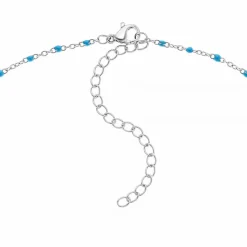 Angèle M Bijoux Collier Et Pendentif<Collier femme - B2380-BLEU - Angèle M Argent