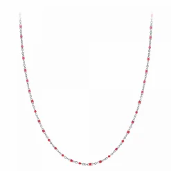 Angèle M Bijoux Collier Et Pendentif<Collier femme - B2380-ROUGE - Angèle M Argent