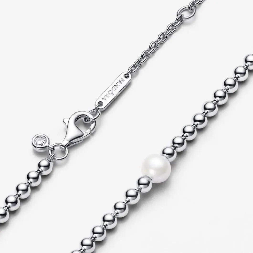 Pandora Collier Et Pendentif<Collier femme argent avec perle et zircon Timeless