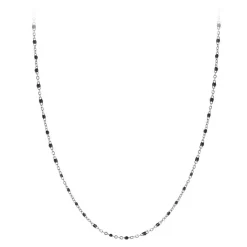 Angèle M Bijoux Collier Et Pendentif<Collier femme B2380-NOIR Argent