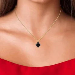 Angèle M Bijoux Collier Et Pendentif<Collier femme B2481-NOIR - Angèle M