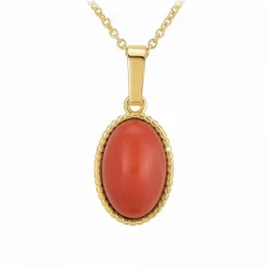 Angèle M Bijoux Collier Et Pendentif<Collier femme B2458-RED-ONYX - Angèle M