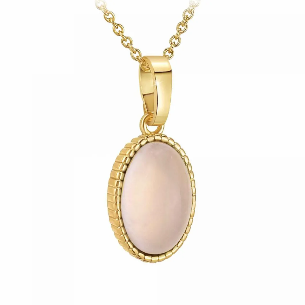 Angèle M Bijoux Collier Et Pendentif<Collier femme B2458-ROSE-QUARTZ - Angèle M