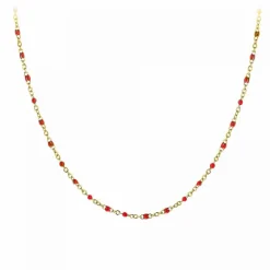 Angèle M Bijoux Collier Et Pendentif<Collier femme B2394-ROUGE - Angèle M Doré