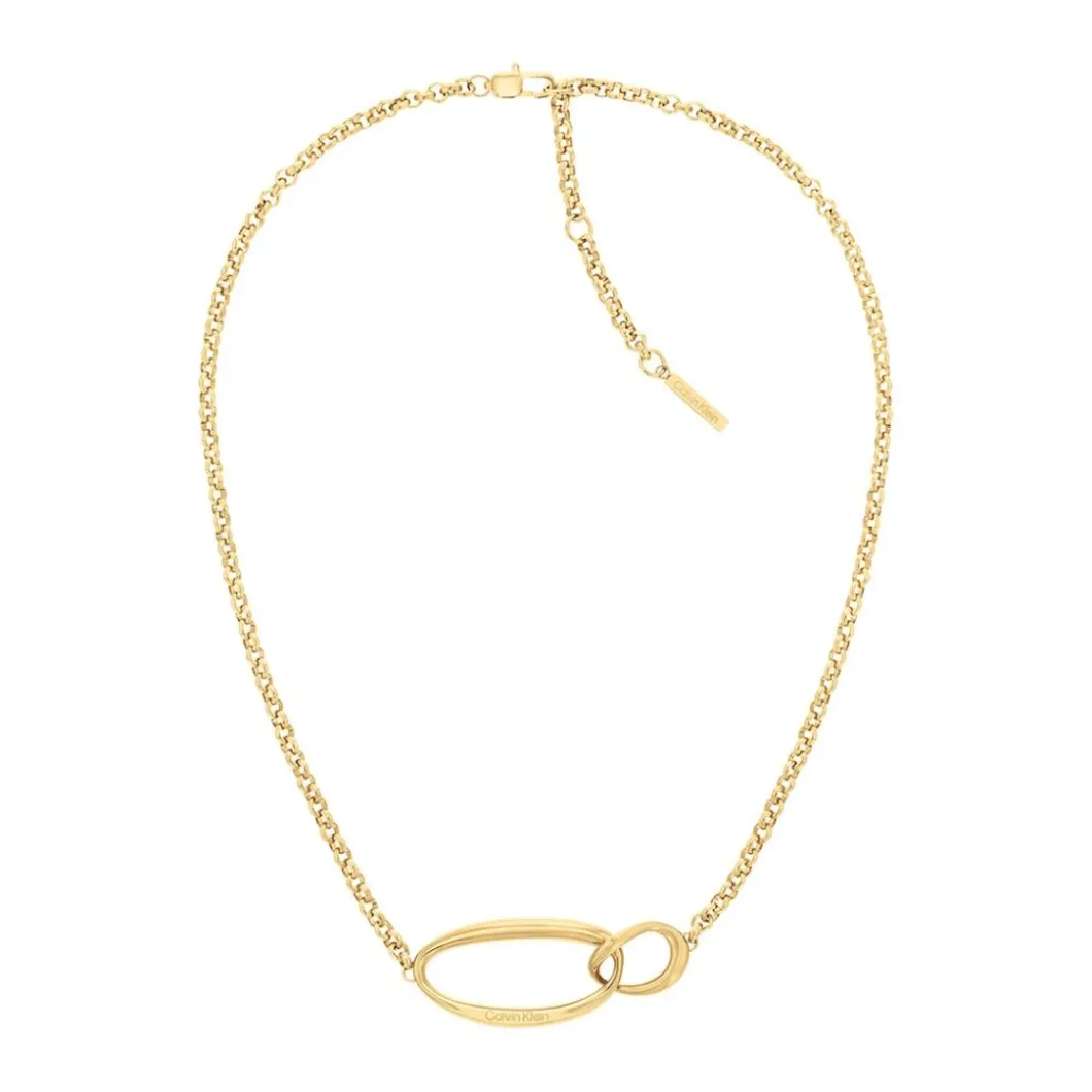 Calvin Klein Bijoux Collier Et Pendentif<Collier Femme Calvin Klein Playful Organic Shapes - 35000354 Acier Doré