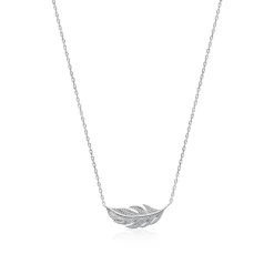 Maison de la Bijouterie Collier Et Pendentif<Collier Femme fantaisie plume Argent WYZ35345