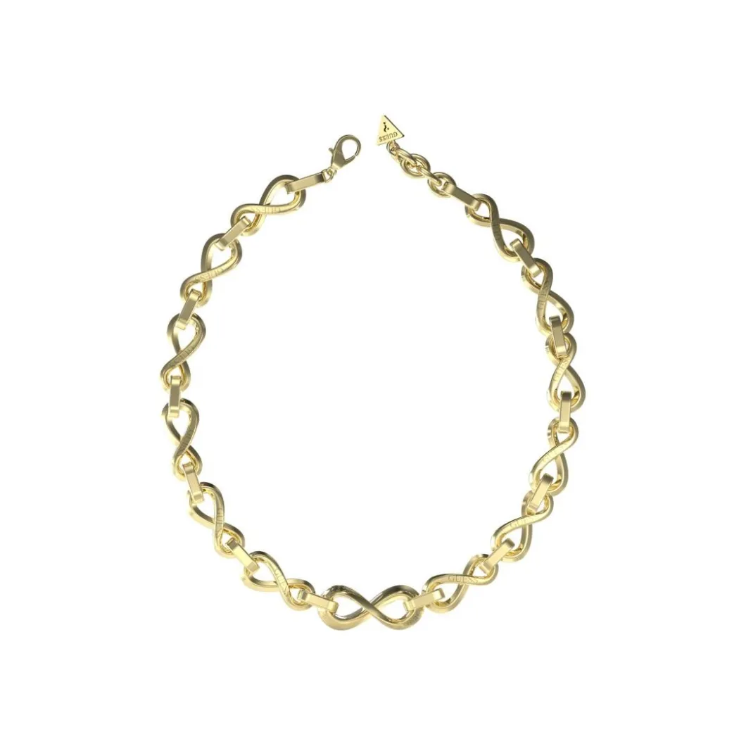 Guess Bijoux Collier Et Pendentif<Collier Femme Guess Amore JUBN05046JWYG Acier Doré