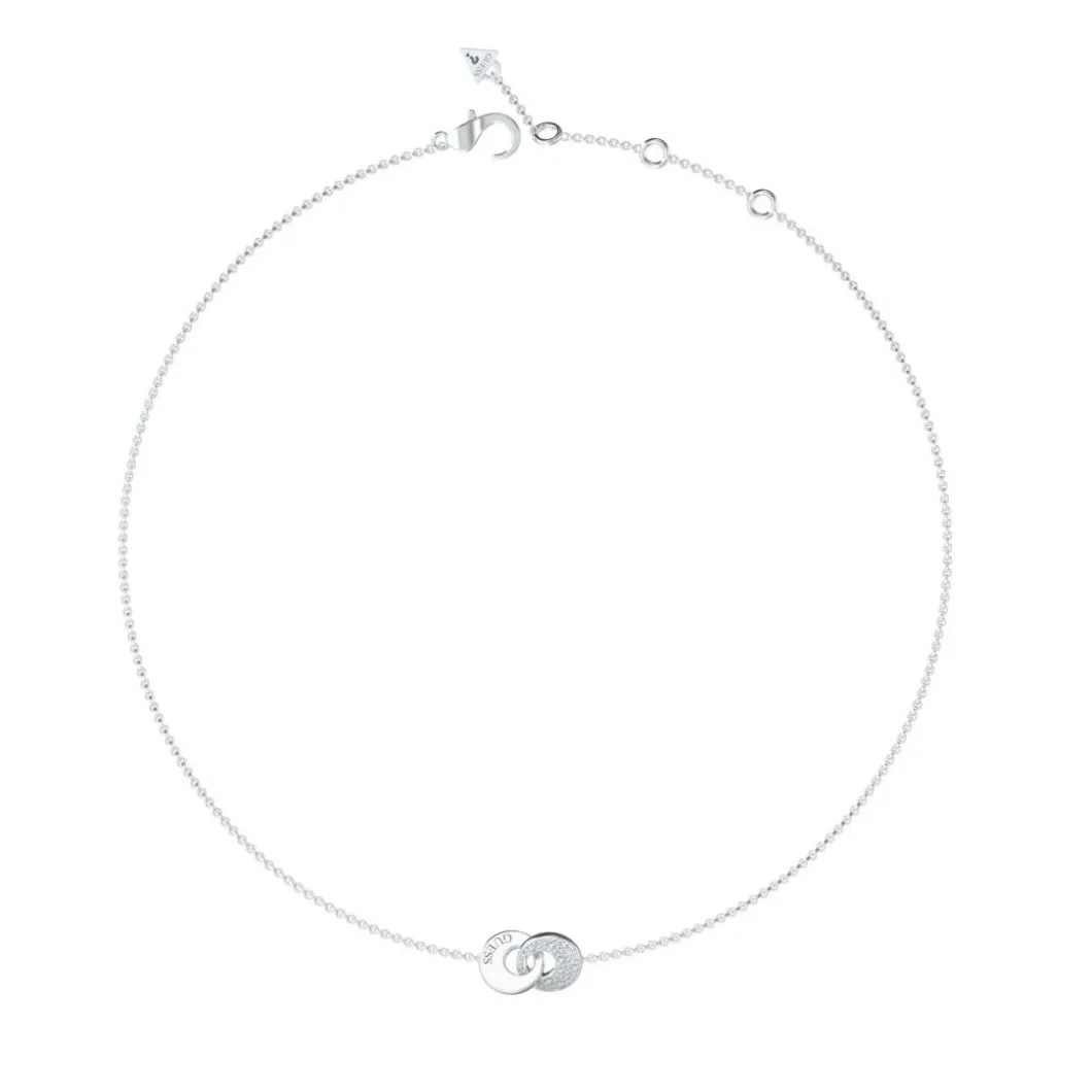 Guess Bijoux Collier Et Pendentif<Collier Femme Blooming Summer JUBN05219JWRH Acier Acier