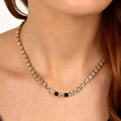 Karl Lagerfeld Bijoux Collier Et Pendentif<Collier Femme Karl Lagerfeld Stone - KLAYC04 Acier Doré