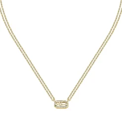 Karl Lagerfeld Bijoux Collier Et Pendentif<Collier Femme Karl Lagerfeld Stone - KLAYC12 Acier Doré