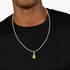 Lacoste Collier Et Pendentif<Collier Femme Arthor - 2040551 Acier Doré