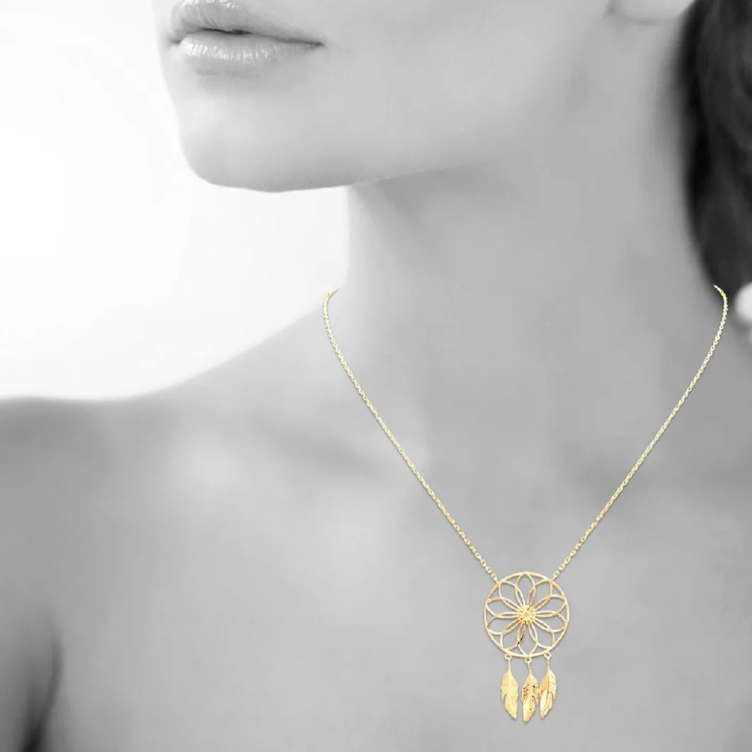 Maison de la Bijouterie Collier Et Pendentif<Collier Femme Sensimio UYZ43645 Plaqué or