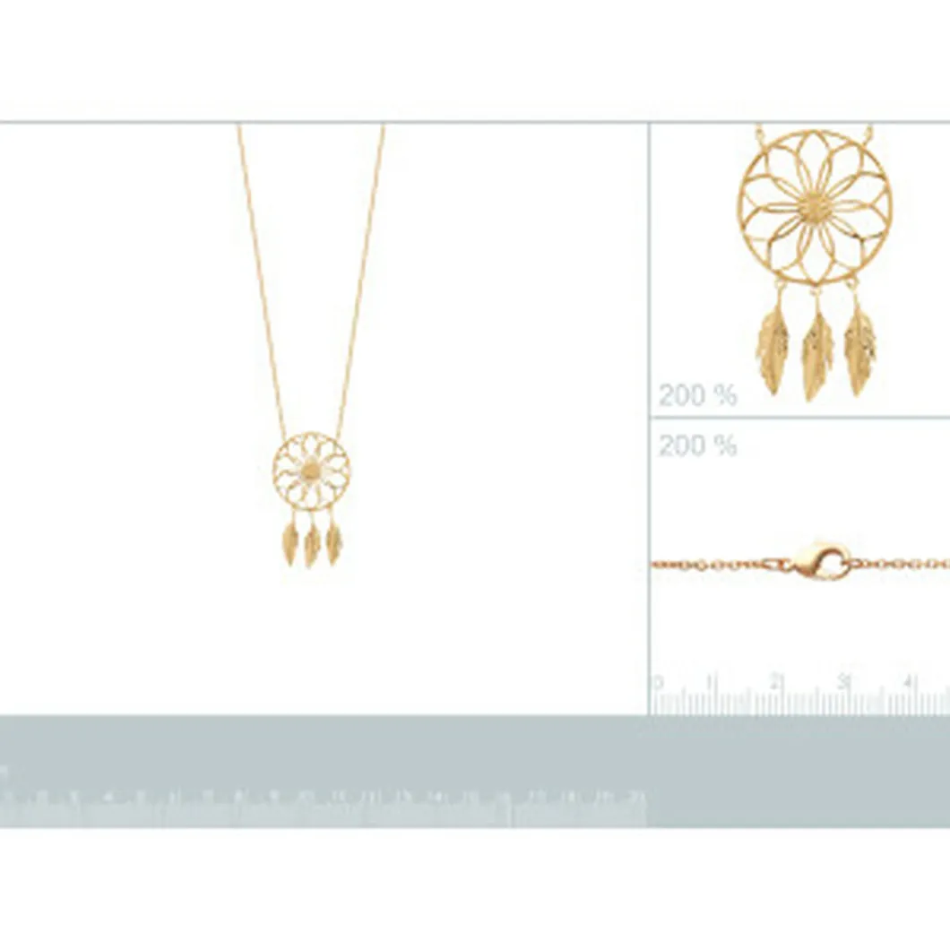 Maison de la Bijouterie Collier Et Pendentif<Collier Femme Sensimio UYZ43645 Plaqué or