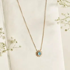 Maison de la Bijouterie Collier Et Pendentif<Collier Femme Sensimio UW3YUZ45 Plaqué or