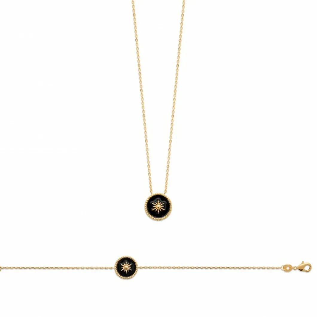 Maison de la Bijouterie Collier Et Pendentif<Collier Femme Sensimio UYZ6W345 Plaqué or