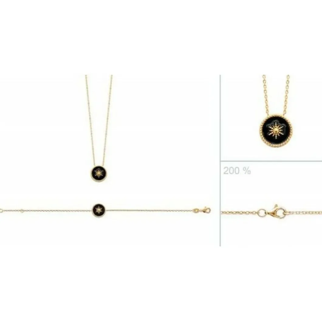 Maison de la Bijouterie Collier Et Pendentif<Collier Femme Sensimio UYZ6W345 Plaqué or